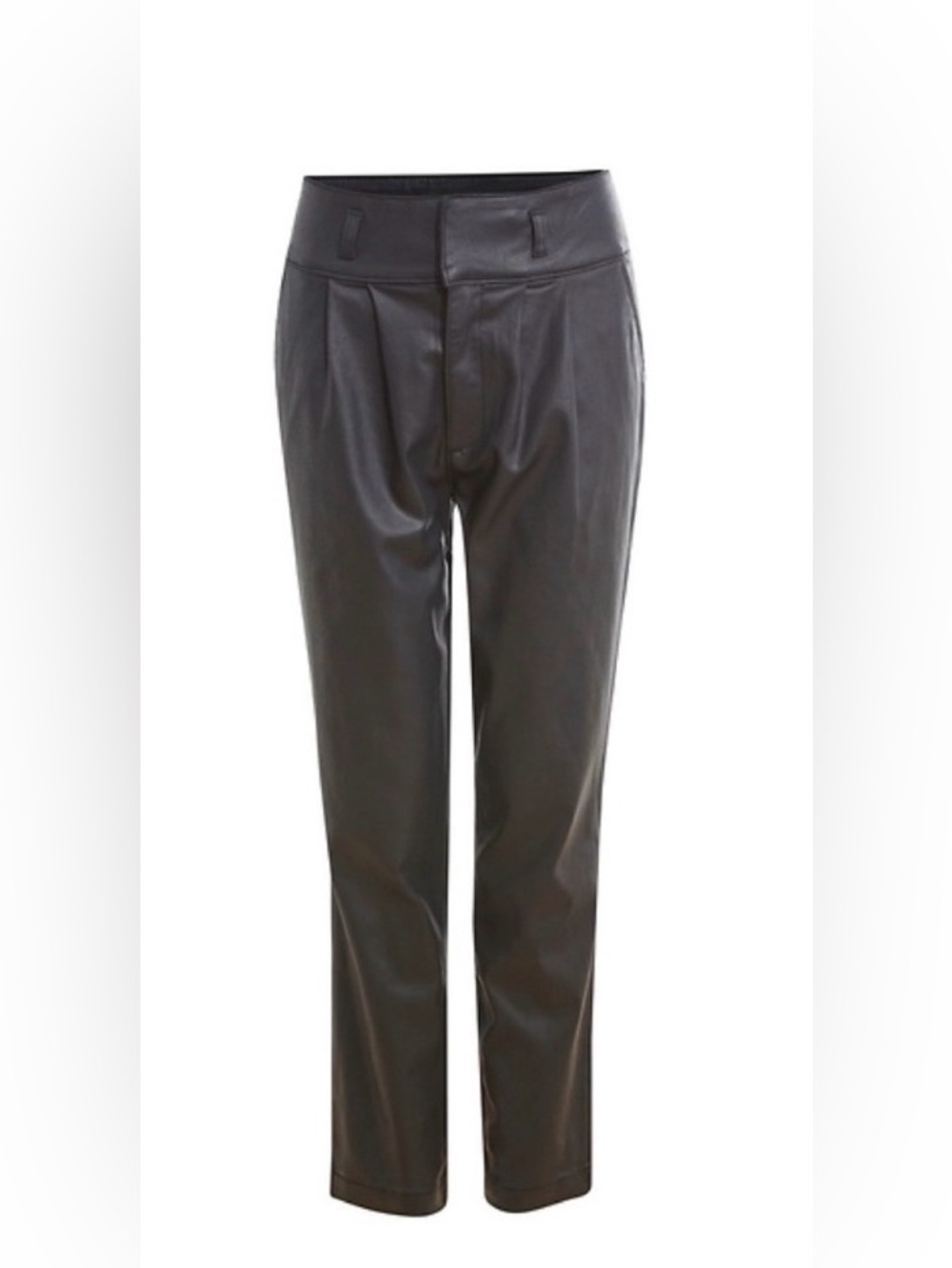 Kut FromThe Kloth  Women’s Black” Lessie “ Faux Leather High Rise Pants Size 10